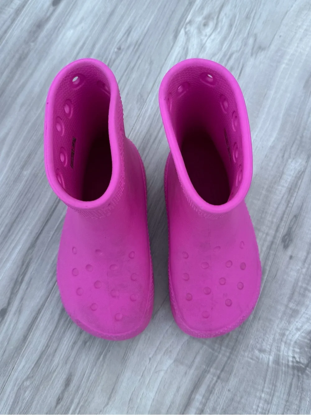 Crocs Kids Handle It Rain Boots Bright Pink Size C10